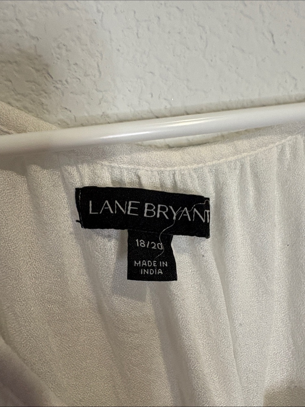 Relaxed White to Blue Ombre Tunic with Pintuck Front Lane Bryant - Picture 2 of 7